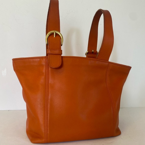 Coach Handbags - Coach Vintage Waverly Orange Tote 4133